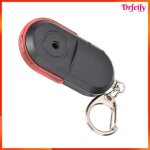 Drfeify localisateur de cl�s sans fil avec alarme anti - perte sifflet led batterie incluse rouge