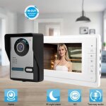 Drfeify sonnette vido  vision nocturne 7 pouces lcd vido porte tlphone sonnette interphone camra ...