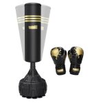 Dripex sac de frappe sur pied adulte 165 cm avec gants punching ball avec 12 ventouses - noir Dripex sac de frappe sur pied adulte 165 cm avec gants punching ball avec 12 ventouses - noir