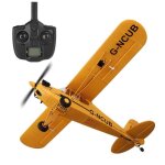 Drone davion 3d / 6g - avion radiocommand  voilure fixe - jaune - 200m de porte - 5ch - maintien daltitude ...