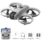 Drone jouet enfant double cam�ra 4k objectif r�glable 180� facile � piloter s�curit� anti - choc suspension ...