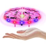 Drone ufo mini pour enfants - ufo - contrle gestuel - lumire verte et bleue - batterie rechargeable ...