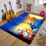 Dsn - 2968 tapis disney la belle et la b�te pour salon chambre pour gar�ons et filles paillasson antid�rapant ...