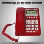 Tlphone fixe filaire simple avec affichage de lappelant - kx - t8001 - rouge