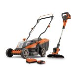 Powerplus dual power tondeuse gazon et coupe - bordure �lectrique powdpg75565 - 20 v 340 mm et 230 mm ...