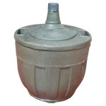 Duhalle - bonbonne verre - 20 l - entourage plastique gris