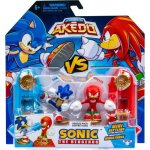 Duo de figurines sonic vs knuckles - moose toys - akedo - pack de combat rapide, 2 figurines et contrleurs ...
