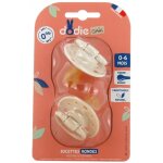 Duo sucettes caoutchouc - dodie - gaia - ronde - 0 / 6 mois - grain de sable