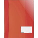 Chemise  couverture transparente rouge din a4 + - durable - 269003