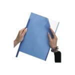 Durable classeur � attaches a4 plastique rigide 100 feuilles bleu - pack de 50