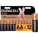 Duracell plus lot de 12 piles alcalines type aa 15 volts lr06