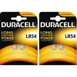 Duracell blister de 4 piles bouton alcaline electronics lr54 lr1130 ag10 15 volt