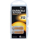 Duracell easytab - activair type 312pour appareils auditifs zinc air p312pr41zl3 lot de 60