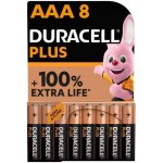 Piles duracell pack de 8 piles alcalines aaa duracell plus 1. 5v lr03
