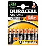 Duracell piles duralock aaax8 plus power (lr03)