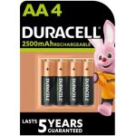 Pile rechargeable duracell duracell rechargeable lot de 4 piles rechargeables aa 2500mah
