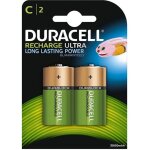 Duracell piles rechargeables ultra c 3000 mah x2