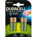 Duracell recharge ultra piles rechargeable type aaa 900 mah lot de 4