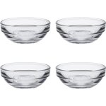 Coupelles en verre - duralex - lys - lot de 4 - empilables - 35 cl - transparent