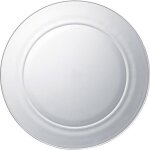 Assiette plate - duralex - lys - verre tremp - lot de 6 - blanc