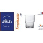 Gobelet - duralex - empilable transparent - 20 cl - verre tremp� - lot de 6 pi�ces