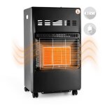 Pole  gaz - duramaxx - kamtschatka - chauffage infrarouge - 4 kw - noir