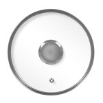 Durandal couvercles plat en verre cercl inox pour poles lgende - 20 cm