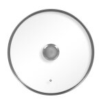 Durandal couvercles plat en verre cerclé inox pour poêles légende - 32 cm Durandal couvercles plat en verre cerclé inox pour poêles légende - 32 cm