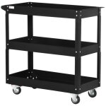 Chariot desserte datelier durhand acier lamin� � froid 83x35. 3x76cm noir