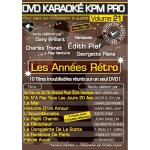 Dvd karaok kpm pro vol. 21 les annes rtro
