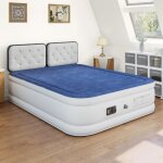 Dwvo matelas gonflable lit gonflable electrique avec gonfleur intgr sac de rangemen 203 x 152 x 46cm ...