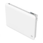 Dx 744110 - radiateur  inertie cramique palma 1000w + film chauffant - 60 * 10. 5 * 50 cm blanc