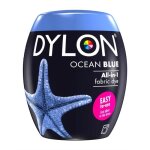 Dylon module de teinture pour machine à laver en bleu océan pour vêtements 350g Dylon module de teinture pour machine à laver en bleu océan pour vêtements 350g