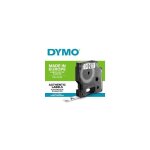 Cassette ruban d1 - dymo - polyester permanent - 12mm x 55m - noir / blanc - �tiquetage performant