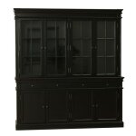 Dynamic24 vaisselier / buffet amaretta maison antique patin noir peints