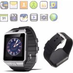 Dz09 smart montre intelligente bluetooth gsm sim pour android ios cam�ra noir