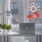 Film pour vitrage - easyprotec - 100 x 90 cm - protection anti - uv - film �lectrostatique repositionnable ...