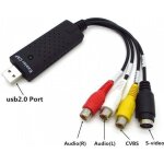 Easycap usb 2. 0 rca av s - vido cvbs audio vido facile cap vhs to dvd converter carte de capture adaptateur ...