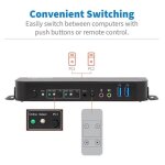 Kvm switch - eaton - 2 - port hdmi / usb - 4k 60hz - hdr - usb 3. 0 inclus