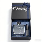 Eau de parfum homme ortiny terrablue 89% naturel 8h tenue sans retouche coffret cadeau luxe pour hommes ...
