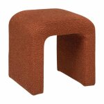 Eazy living bouclé pouf jira orange Eazy living bouclé pouf jira orange