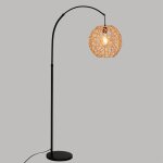 Lampadaire - eazy living - matu - blanc - e27 - style ethnique