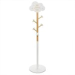 Porte - manteau - eazy living - nuage blanc - 5 crochets - design amusant - pour enfants