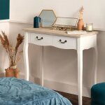 Table console - eazy living - isabelle - 87 cm - blanc - rectangulaire Table console - eazy living - isabelle - 87 cm - blanc - rectangulaire