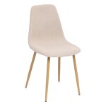 Eazy living velours ctel chaise de salle  manger dorian beige