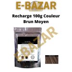 Sachet de 100g couleur brun moyen - medium anti calvitie recharge poudre de cheveux densifiant kratine ...