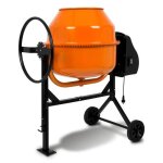 Eberth 160l btonnire lectrique (650w portable chssis tambour et couronne dente en acier volant verrouilla ...