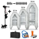 Eberth bateau pneumatique avec moteur 4 - 5 personnes 60 lbs de poussée sans permis bateau de pêche bancs ... Eberth bateau pneumatique avec moteur 4 - 5 personnes 60 lbs de poussée sans permis bateau de pêche bancs ...