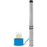 Pompe  eau immerge pour puits eberth - 1100w - filtre  impurets intgr - 74m de hauteur de refoulement ...