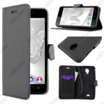 Ebeststar � pour wiko freddy - housse portefeuille support couleur noir